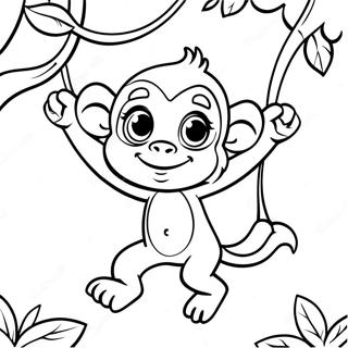 Macaco Páginas Para Colorir