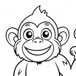 Pagina Para Colorir De Macaco Feliz Sorrindo 22146-4835