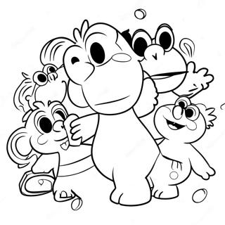 Pagina Para Colorir De Elmo Brincando Com Amigos 22319-4864