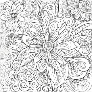 Pagina Para Colorir De Padroes Florais Intricados 22747-4965