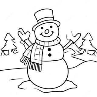 Boneco De Neve Páginas Para Colorir