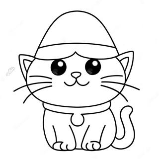 Pete The Cat Com Um Chapeu Legal Pagina Para Colorir 23230-5066