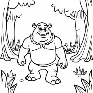 Shrek No Pantano Pagina Para Colorir 24076-5245
