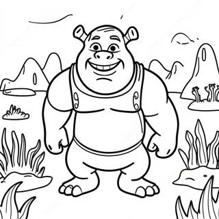 Shrek No Pantano Pagina Para Colorir 24076-5246