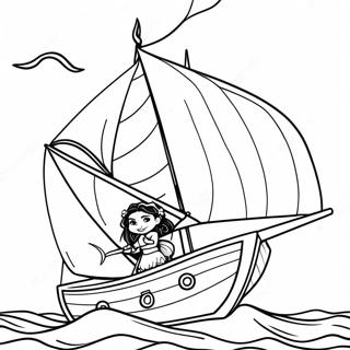 Moana Navegando No Oceano Pagina Para Colorir 2450-795