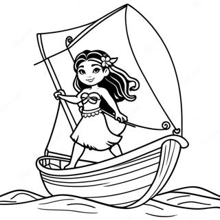 Moana Navegando No Oceano Pagina Para Colorir 2450-796