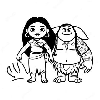 Aventura De Maui E Moana Pagina Para Colorir 2451-1621