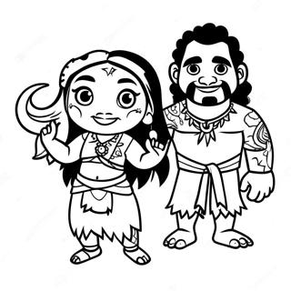 Aventura De Maui E Moana Pagina Para Colorir 2451-1622