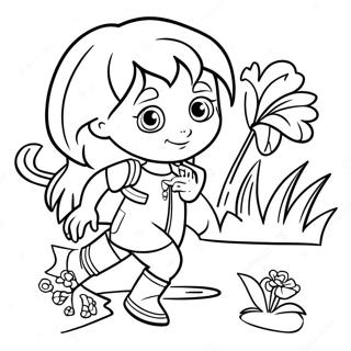 Dora A Exploradora E Botas Pagina Para Colorir 24534-5353