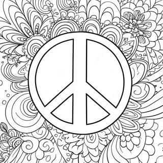 Pagina Para Colorir Do Simbolo Da Paz Hippie 24987-5445