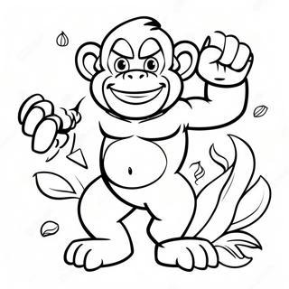 Pagina Para Colorir Do Donkey Kong Com Bananas 25618-5586