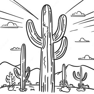 Pagina Para Colorir De Cacto Saguaro Alto 26622-5806