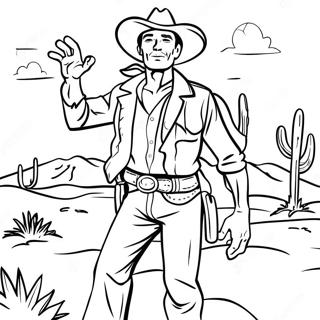 Cowboy Páginas para Colorir