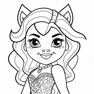 Pagina Para Colorir Da Clawdeen Wolf Do Monster High 27845-6057