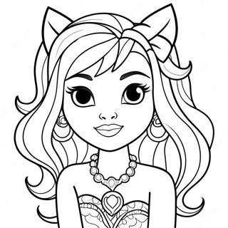 Pagina Para Colorir Da Clawdeen Wolf Do Monster High 27845-6058