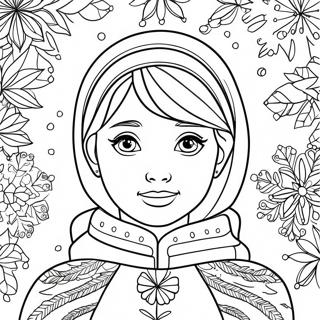 Pagina Para Colorir Anna Com Flocos De Neve 27941-6078