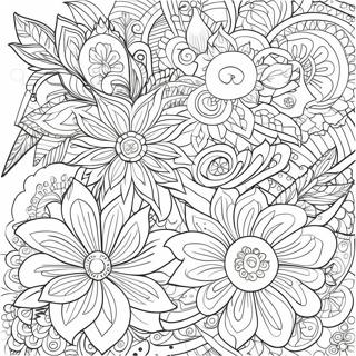 Pagina Para Colorir Tatuagem Floral Intricada 28045-6100