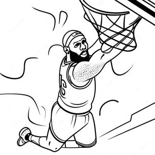 Pagina Para Colorir Do Lebron James Enterrando 28307-6154