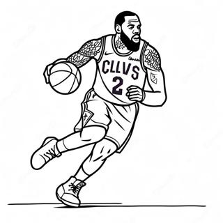 Lebron James Páginas para Colorir