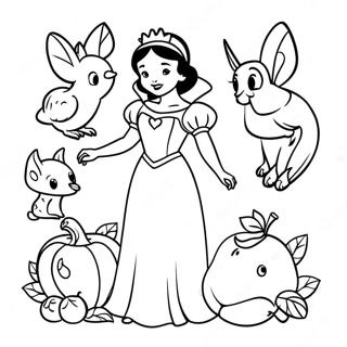 Branca De Neve Páginas Para Colorir