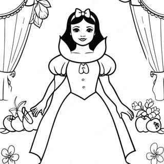 Branca De Neve Páginas para Colorir