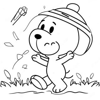 Pagina Para Colorir Do Snoopy Voando Uma Pipa 28763-6254