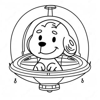 Pagina Para Colorir Do Snoopy Em Uma Nave Espacial 28764 6259