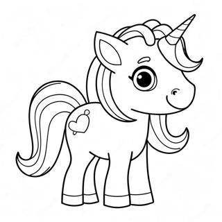 Pagina Para Colorir De Unicornio Chibi Fofo 29204-6355