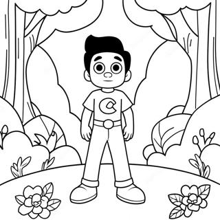 Pagina Para Colorir De Steven Universe Em Uma Floresta Magica 29575-6439