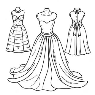 Pagina Para Colorir De Moda Com Vestido Estiloso 29664-6455