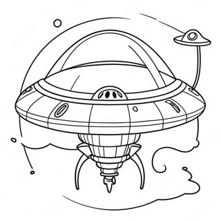 Pagina Para Colorir De Alienigena Com Nave Espacial 29760-6477