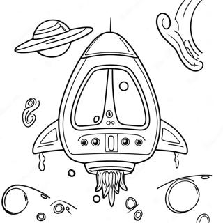 Pagina Para Colorir De Alienigena Com Nave Espacial 29760-6478