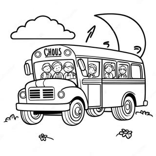 Pagina Para Colorir Do Onibus Escolar Feliz Com Criancas 29855-6497