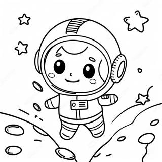 Pagina Para Colorir Do Astronauta Fofo Flutuando No Espaco 29950-6515