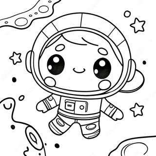 Pagina Para Colorir Do Astronauta Fofo Flutuando No Espaco 29950-6516