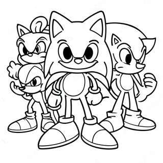 Pagina Para Colorir Do Sonic Com Amigos 2-2718