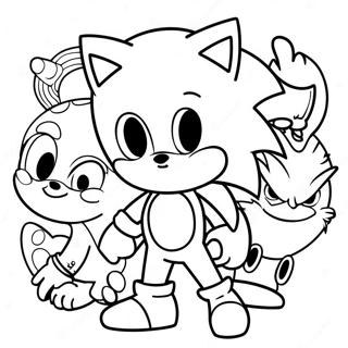 Pagina Para Colorir Do Sonic Com Amigos 2-2719