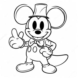 Mickey Mouse Fantasia De Halloween Pagina Para Colorir 30216-6575