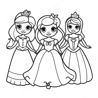 Princesas Da Disney Em Fantasias De Halloween Pagina Para Colorir 30217-6578