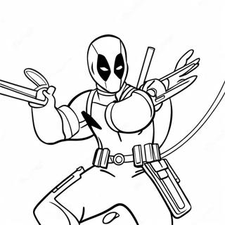 Deadpool Páginas Para Colorir