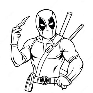 Deadpool Páginas para Colorir