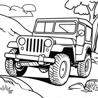 Jipe Classico Off Road Pagina Para Colorir 30812-6716