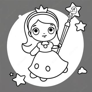 Rosalina Com Varinha Estelar Para Colorir 30908-6737