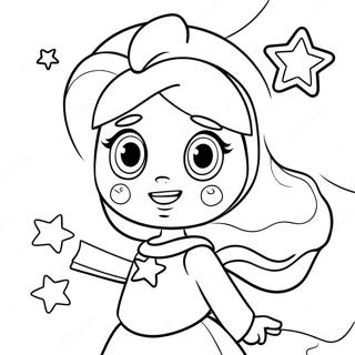 Rosalina Com Varinha Estelar Para Colorir 30908-6738