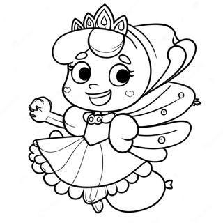 Princesa Daisy Páginas Para Colorir