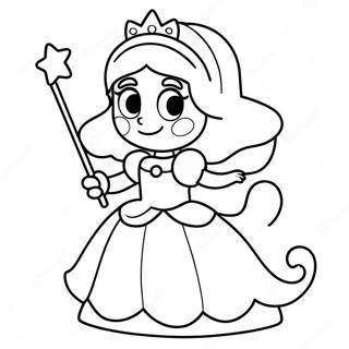 Princesa Daisy Com Varinha Magica Para Colorir 31089-6778