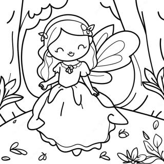 Fada Encantada Em Uma Floresta Pagina Para Colorir 31185 6800