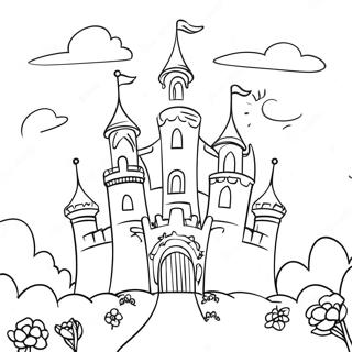 Castelo Fantastico Pagina Para Colorir 31187-6807