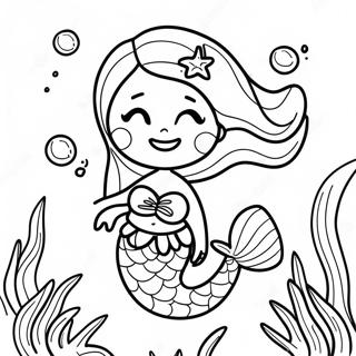 Sereia Encantadora Debaixo Dagua Pagina Para Colorir 31188-6810