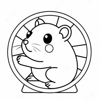 Pagina Para Colorir Hamster Fofo Em Uma Roda 31645-6894